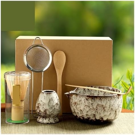 6PCS Matcha Tea Set Whisk Teaspoon Sets Bowl Holder For Tea-Making Tools(Light cyan 6pcs) - Image 2
