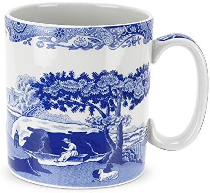 Spode Blue Italian Set of 4 Small Mugs, 9 Fluid Ounces by Spode