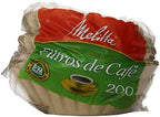 Melitta 8-12 Cup Basket Coffee Filters, Natural Brown, 200 Count (Pack of 8) - Image 2