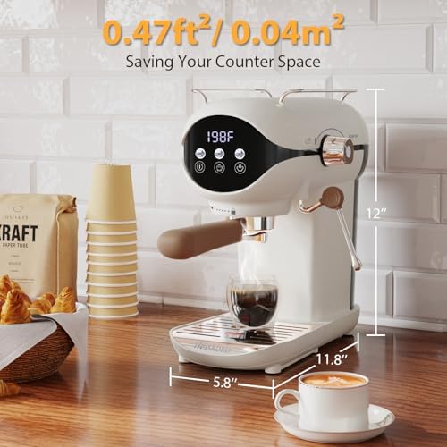 20 Bar Espresso Machine, Compact Espresso Maker with Milk Frother - Image 5
