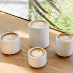 Fellow Monty Latte Art Cup 11oz - Double Wall Ceramic, Handle-Free - Image 7