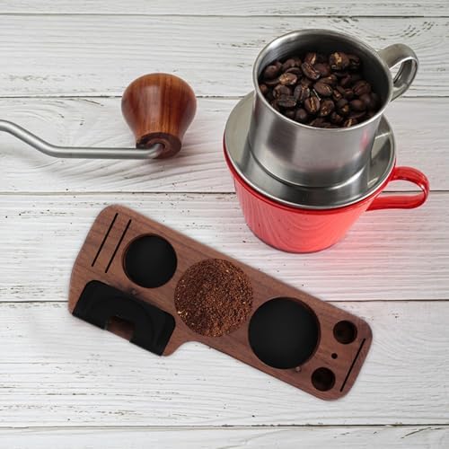 Xmas Espresso Accessories Wooden Tamper Station Base for 58mm 51mm - Image 6