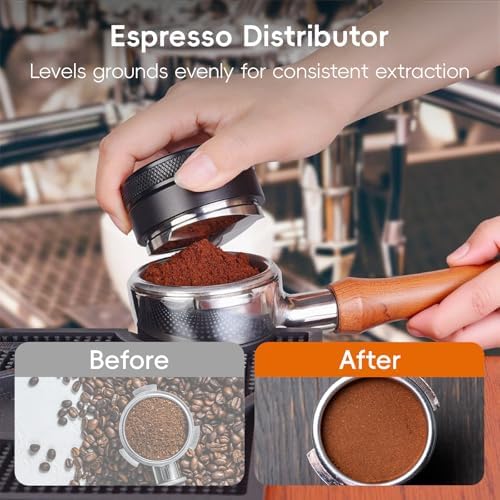 7 Pcs 58mm Espresso Tamper Tools Accessories Kit for Coffee WDT Tool Set - Image 6