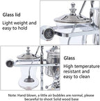 LOYALHEARTDY Vintage Siphon Coffee Maker, Belgian Luxury Syphon Coffee Machine with Royal Family Temperament, Silver Retro Royal Family Balance Siphon Coffee Maker Siphon Brewer Vintage Coffee Pot - Image 6