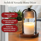 Candle Warmers ETC. Illumination Fragrance Warmer- Light-Up Warmer for Warming Scented Candle Wax Melts and Tarts or to Freshen Room, Wicker Rattan Lantern - Image 4