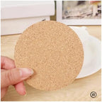 10PCS Cup Mat Natural Round Wooden Pad Durable Non-Slip Cork Coaster Tea Coffee Mug Drinks Holder - Image 3