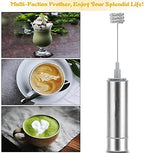 Stainless Steel Motor Milk Frother - Handheld Frother Whisk, Milk Foamer Frother, Mini Blender and Electric Mixer for Coffee, Frappe, Latte, Matcha - Image 5