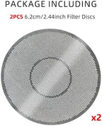 Metal Coffee Filter Disc Premium Filter Compatible With AeroPress Aero Press Original Go & Clear Coffee Maker(2PCS Filter Meshes) - Image 2