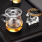 VICASKY Creative Glass Tea Strainer Filter with Fine Mesh Deer Shape Thickened Loose Leaf Tea Infuser - Image 5