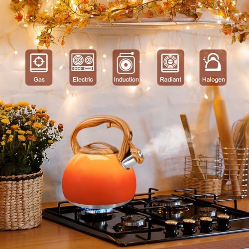 GGC Whistling Tea Kettle for Stove Top, 3.2QT/3L Stainless Steel Tea Kettle - Image 7