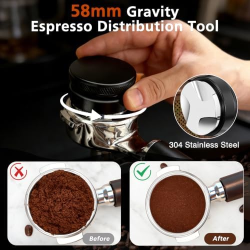 58mm Espresso Accessories Kit with Silicone Tamping Station, 7PCS - Image 5