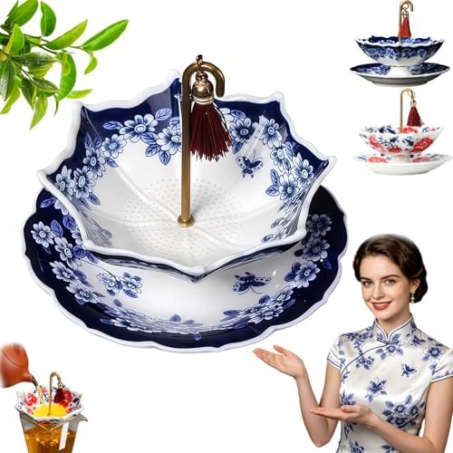 Umbrella Tea Filter, Ceramic Umbrella Shape Tea Strainer, 360° Rotating Loose Leaf Infuser For Coffee & Tea Brewing, Umbrella Tea Strainer For Cup, Tea Umbrella Diffuser With Fine Mesh (blue) by Unknown