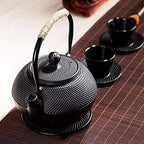 Japanese cast iron stainless steel egg and anti rust enamelled interior, for loose leaf tea and tea bags, Tetsubin tea kettle stovetop safe - Image 3