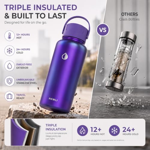 32 oz Ceramic Lined Tea Infuser Travel Tumbler, Micro-Mesh Stainless Steel Infuser, Pure Taste Ceramic Interior, Triple Insulated 12hr Hot Cold, Dual Sip & Straw Lid, Scratch-Resistant - Image 6