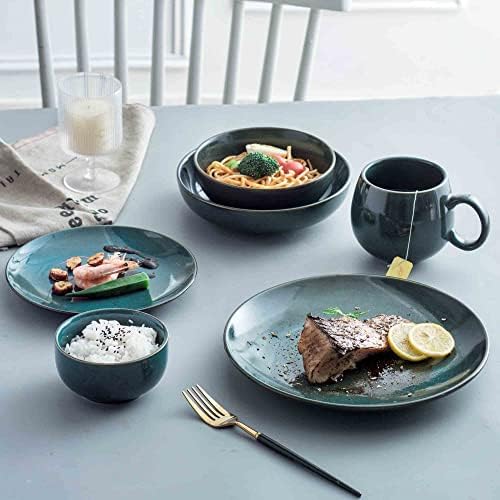 UNICASA Coffee Mugs Set, 18oz Ceramic Jumbo Mugs Set of 4, Porcelain Cereal, Soup Cups with Handles for Coffee, Tea, Milk, Latte and Cocoa, Microwave Safe - Reactive Olive… - Image 7