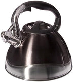 Creative Home Crescendo Whistling Tea Kettle, 3.1-Quart, Metallic Smoke by CreativeHome