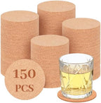 Cork Coasters for Drinks Bulk 3.54 Inch Cork Round Coasters Coffee Coaster - Image 7