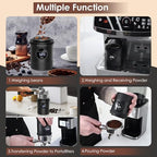 Homtone Coffee Dosing Cup with Scale, Rechargeable Espresso Scale, 0.05g Precision – Multi-Purpose for Espresso, Drip Coffee, French Press, Spices & More – Compatible with 58mm Portafilters (BLACK) - Image 3