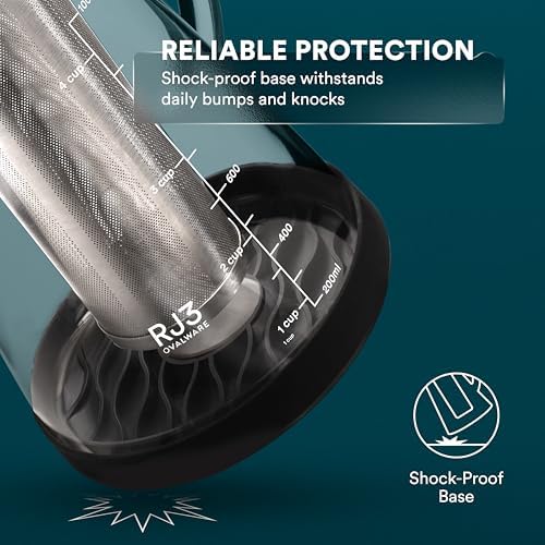 Airtight Cold Brew Iced Coffee Maker 1.0L with Double Wall Single Lip Insulated Glass Cup - Image 5