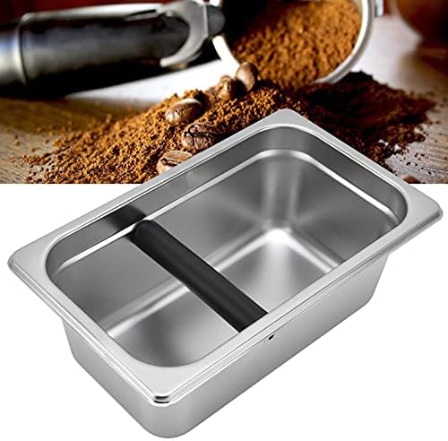 Zerodis Coffee Knock Box, Stainless Steel Coffee Grounds Container with Large Capacity Espresso Waste Bin Accessory for Most Espresso Machines - Image 6