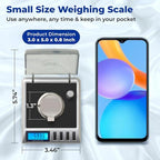 AWS Gemini-20 Milligram Scale 20g x 0.001g–Digital Jewelry/Lab Scale for Powder, Gold, Gems – Includes Calibration Weights, Tweezers & Tray–Tare, Cal, 6 Units (Gemini - 20 - Black) - Image 4