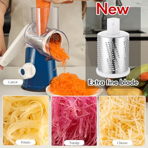 Ourokhome Knock Box Espresso Accessories, The Latest Patented Stainless Steel Espresso Machine Tool for Coffee, Rotary Cheese Grater Hand Crank, Kitchen Shredder Speed Mandolin Slicer Nut Grinder - Image 6