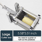 French Fry Cutter, Sopito Professional Potato Cutter Stainless Steel with 3/8-Inch Blade Great for Potatoes Carrots Cucumbers - Image 2