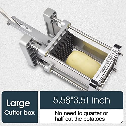 French Fry Cutter, Sopito Professional Potato Cutter Stainless Steel with 3/8-Inch Blade Great for Potatoes Carrots Cucumbers - Image 2