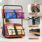 Rotating 2 Tier Tea Bag Organizer, 360° Spinning Teabag Organizer - Image 2