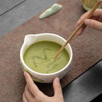 Hand-Painted Matcha Whisk Set, 8-Piece 3D Art Ceremony Kit with Unique Bowl, Bamboo Whisk, Sifter & Scoop for Exquisite Japanese Tea Making (Flower Pattern 5) - Image 6