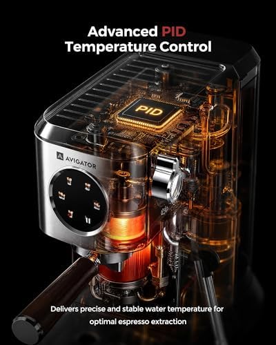 Espresso Machine 20 Bar, Compact Coffee Maker with Milk Frother, Espresso Maker with 50oz Removable Water Tank for Home & Office, Coffee Machine for Cappuccino & Latte - Image 2
