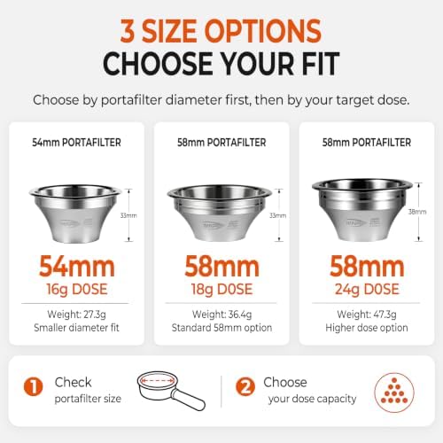 IKAPE Precision Variable Diameter Filter Basket, 58mm 18g Espresso Portafilter Basket with 32mm Height, 0.25mm Diameter & 903pcs Holes, Enhance Flavor Extraction - Image 3