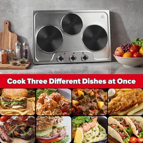 CUSIMAX Electric Hot Plate for Cooking,1800W,Cast Iron - Image 2