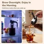 64oz Cold Brew Coffee Maker with 2 Pack Wide Mouth Mason Jar Pour Spout Lid - Image 6
