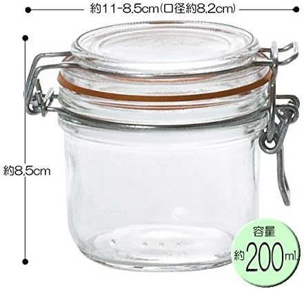ADERIA H7562 Le Parfait Sealed Storage Containers, 6.8 fl oz (200 ml), Set of 6, Made in France, Glass Canisters, Airtight Containers, Condiments, Bottles, Airtight Coffee Beans - Image 6