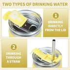 30 oz Tumbler with Handle Hidden Straw Stainless Steel Insulated - Image 4