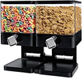 Honey-Can-Do Zevro Compact Dry Food Dispenser, Dual Control, Black/Chrome by SolutionsforModernLiving
