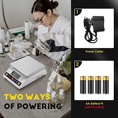 CGOLDENWALL High Precision Digital Accurate Analytical Electronic Balance Laboratory Lab Scale Industrial Weighing and Counting Scale with Counting Function CE 0.1g (3kg, 0.1g) - Image 3