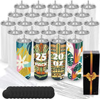 Joyclub 20 oz Sublimation Tumbler Blank Bulk 25 Pack sublimation cups With Gift Box by Joyclub