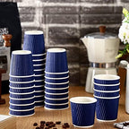 Yaomiao 200 Pcs 4 oz Disposable Espresso Coffee Cups, Blue - Image 4