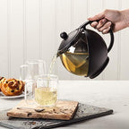 Kilo D07 4-Cup Glass Teapot with Stainless Steel Infuser 1400ml - Image 2