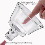 Glass Teapot Set with Infuser Semi Automatic Tea Set Lazy Kungfu Attraction Drip Rotating Magic Teapot Set (Peacock) - Image 6