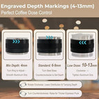 51mm Coffee Distributor and Tamper, Dual Head Espresso Leveler Fits 51mm Portafilter for Barista Express, Stainless Steel Espresso Distribution Tool - Image 4