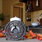 Cast Iron Candle Warmer for Tea Kettle or Tea Pot, Tea Light Warmer, Teapot and Dish Cups Heater, Pan Trivet, Vintage Decorative Stands for Heat Tea or Coffee Milk(Round) - Image 7