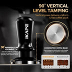 IKAPE 58.35mm Espresso Tamper, Spring-loaded Calibrated Tamper with Titanium Ripple Plating Base, Compatible with Over 58MM Espresso Bottomless Portafilter - Image 6