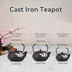 Japanese Cast Iron Teapot, 20oz/600ml Cast Iron Tea Kettle - Image 7