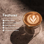FLUR Latte Glasses (Set of 2) Perfect for Latte Art, Lattes, Cappuccinos & Flat Whites – Double-Walled Borosilicate Glass – Handmade, Lightweight & Durable – 7oz (Amber) - Image 4
