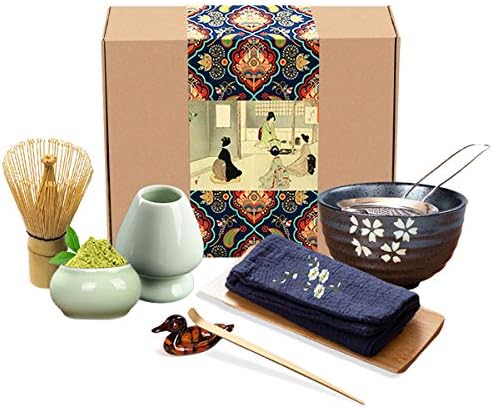 Artcome Traditional Japanese Matcha Tea Set (9Pcs) by Artcome