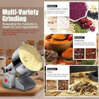 2000g Electric Grain Grinder Spice Grain Mill Stainless Steel 30s 28000RPM High Speedy Grinding with Overload Protection& 5min Timer Mill for Dry Spice Herbs/Nut/Coffee/Rice - Image 2