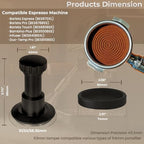 53mm Espresso Tamper, Calibrated Coffee Tamper with Spring Loaded Pressure(25lb/30lb/35lb), Sound Feedback & Stainless Steel Tamper Tool Espresso Fits 54mm Portafilter - Image 6